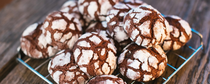 vianočné crinkles sušienky